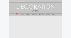 Desktop Screenshot of decorationnowak.pl