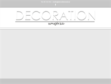Tablet Screenshot of decorationnowak.pl